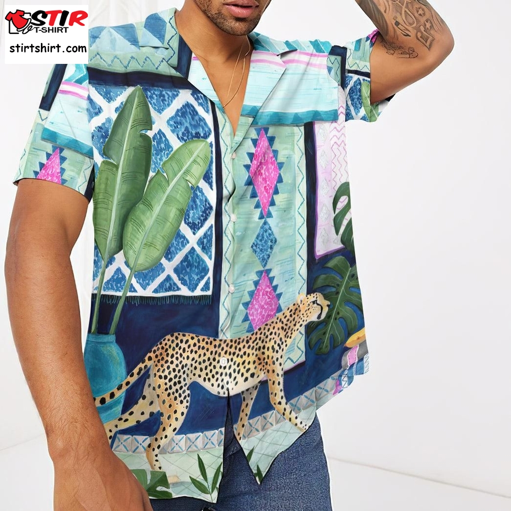 Gearhumans Cheetah In Morocco 3D Hawaii Shirt  How To Wear A 