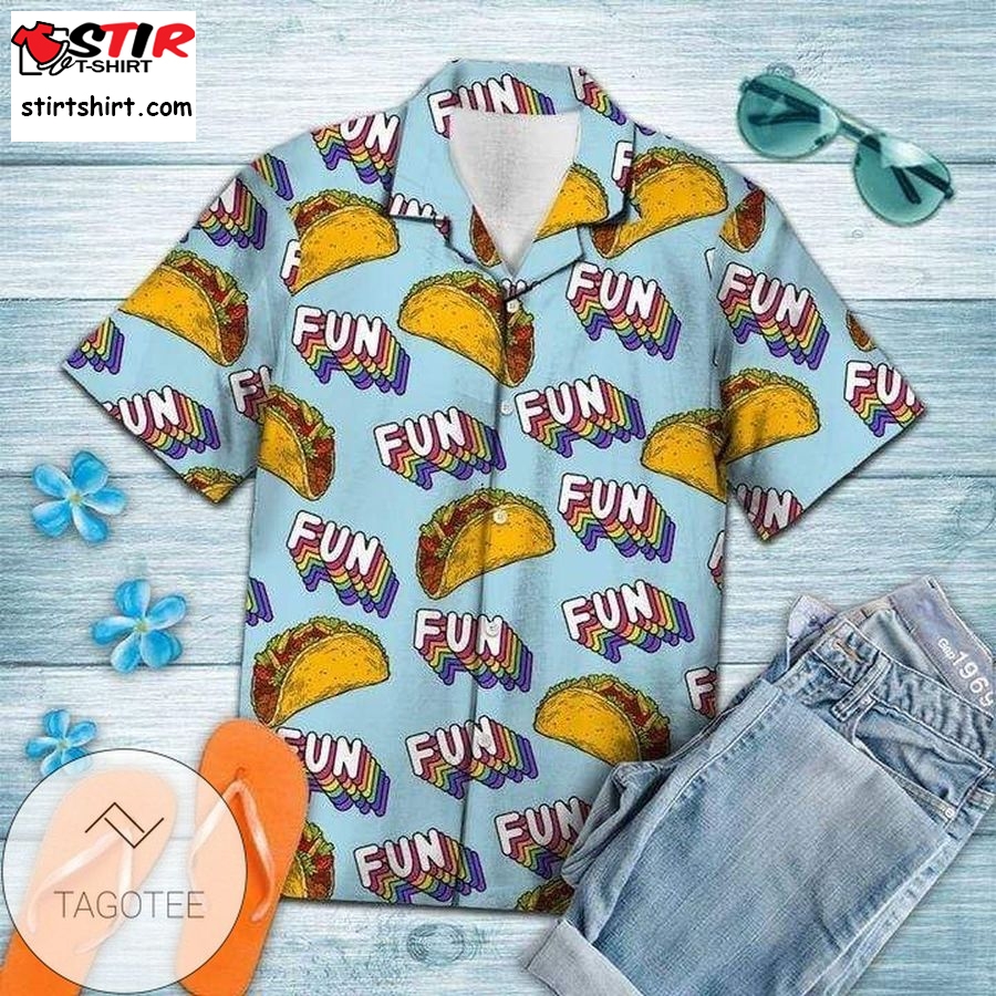 Get Now Funny Tacos Summer Holiday Hawaiian Aloha Shirts Dh  Ken Jennings Leno 