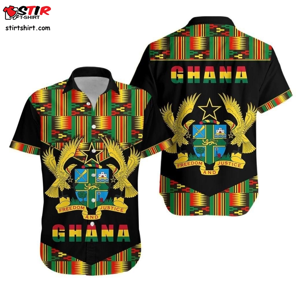 Ghana Proud Hawaiian Shirt Ankara Kente Lt13  Safety 