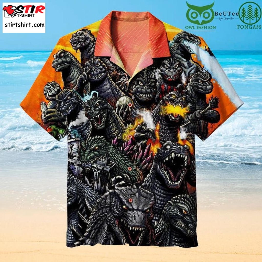 Godzilla's History Hawaiian Shirt   History