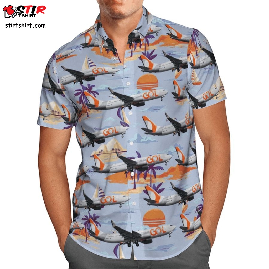 Gol Transportes Aereos Boeing 737 8 Max Hawaiian Shirt  Max Payne 