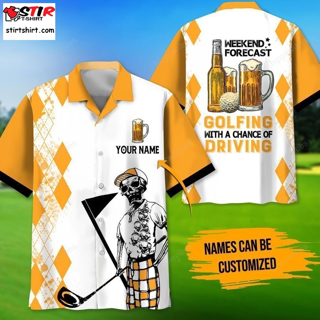 Golf And Beer Player Custom Hawaiian Shirt  Golf 