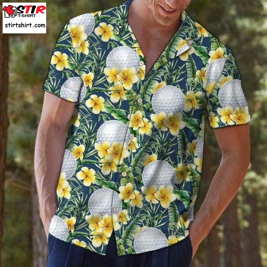 Golf Frangipani Hawaiian Shirt Pre12998, Hawaiian Shirt, Beach Shorts,  Gift Shirts, Graphic Tee  Golf 
