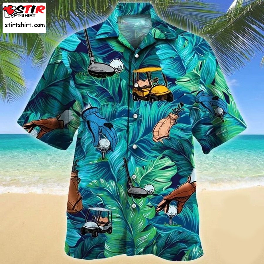 Golf Lovers Tropical Pattern Hawaiian Shirt  Golf 