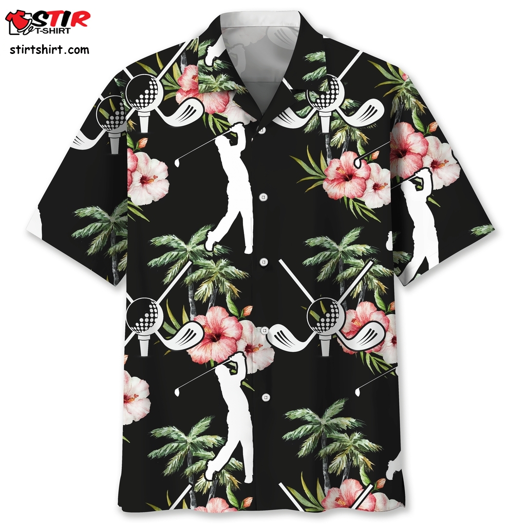 Golf Nature Flower Hawaiian Shirt