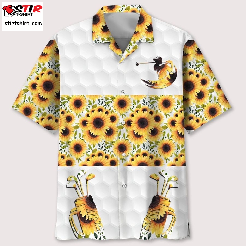 Golf Sunflower Hawaii Shirt  Golf s