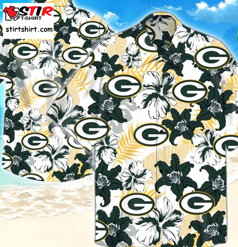 Green Bay Packers 2 Hawaiian Graphic Print Short Sleeve Hawaiian Shirt  Green Bay Packers 