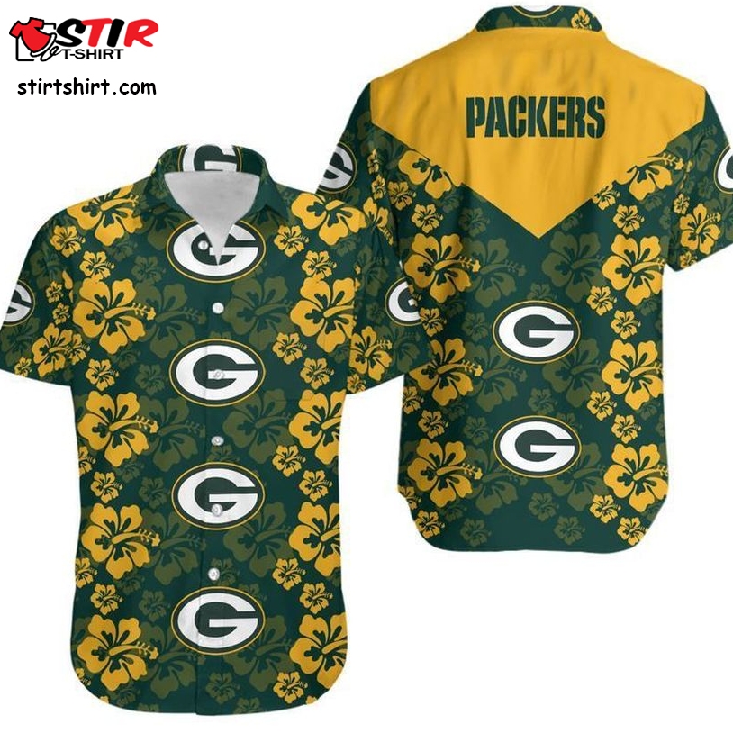 Green Bay Packers Flowers Hawaii Shirt And Shorts Summer Collection H97  Green Bay Packers 