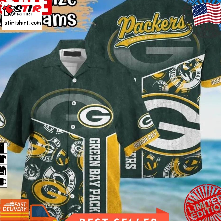 Green Bay Packers Logo Nfl Hawaiian Shirt  Saleoff  Green Bay Packers 