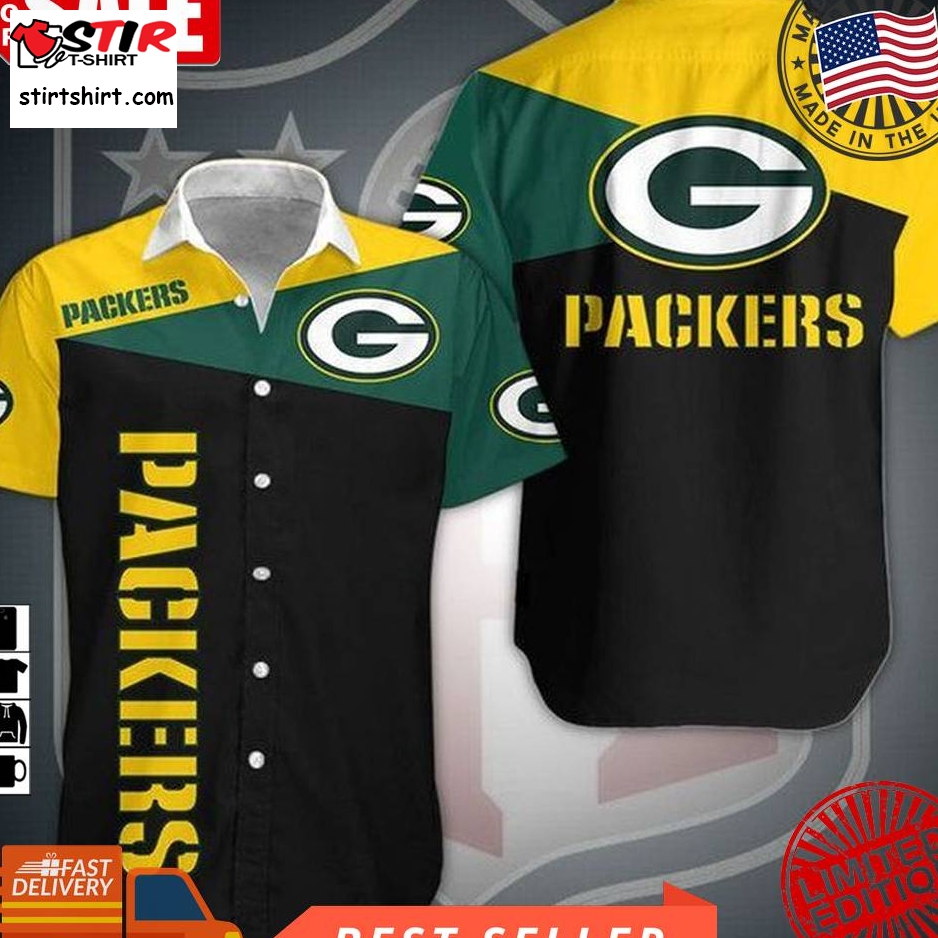 Green Bay Packers Nfl Gift For Fan Football Graphic Print Short Sleeve Hawaiian Shirt L98  Green Bay Packers 