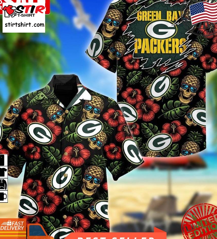 Green Bay Packers Nfl Pineapple Hawaiian Shirt  Green Bay Packers 