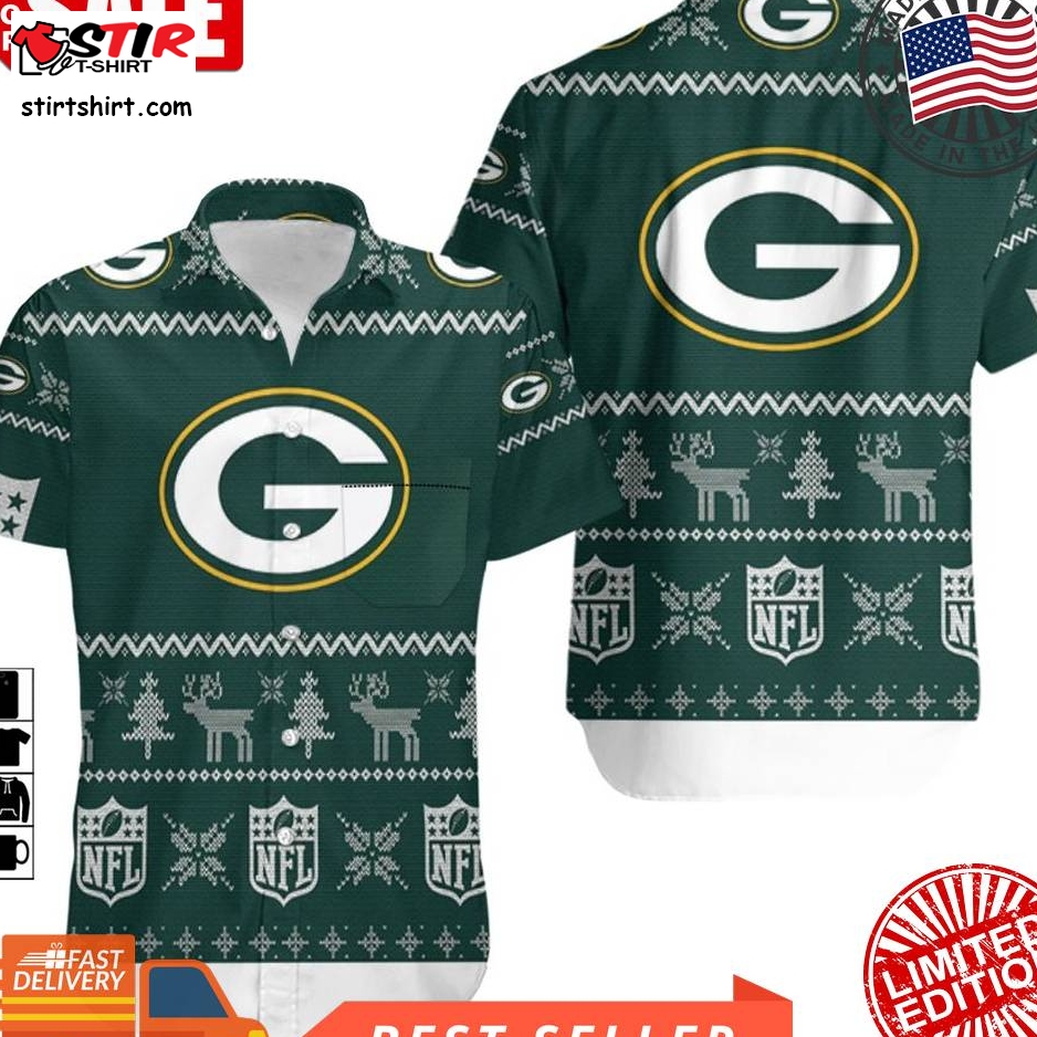 Green Bay Packers Nfl Ugly Sweatshirt Christmas 3D Hawaiian Shirt  Green Bay Packers 