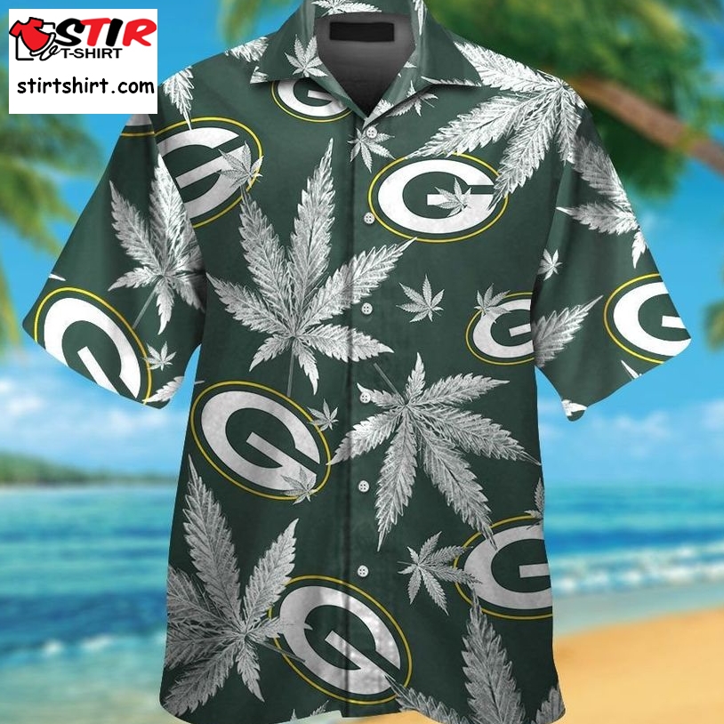 Green Bay Packers Short Sleeve Button Up Tropical Aloha Hawaiian Shirts For Men Women  Green Bay Packers 