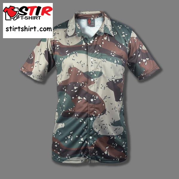 Green Desert Battle Dress Uniform (Dbdu) Chocolate Chip Camouflage  Tactical Hawaiian Shirts Tactical s