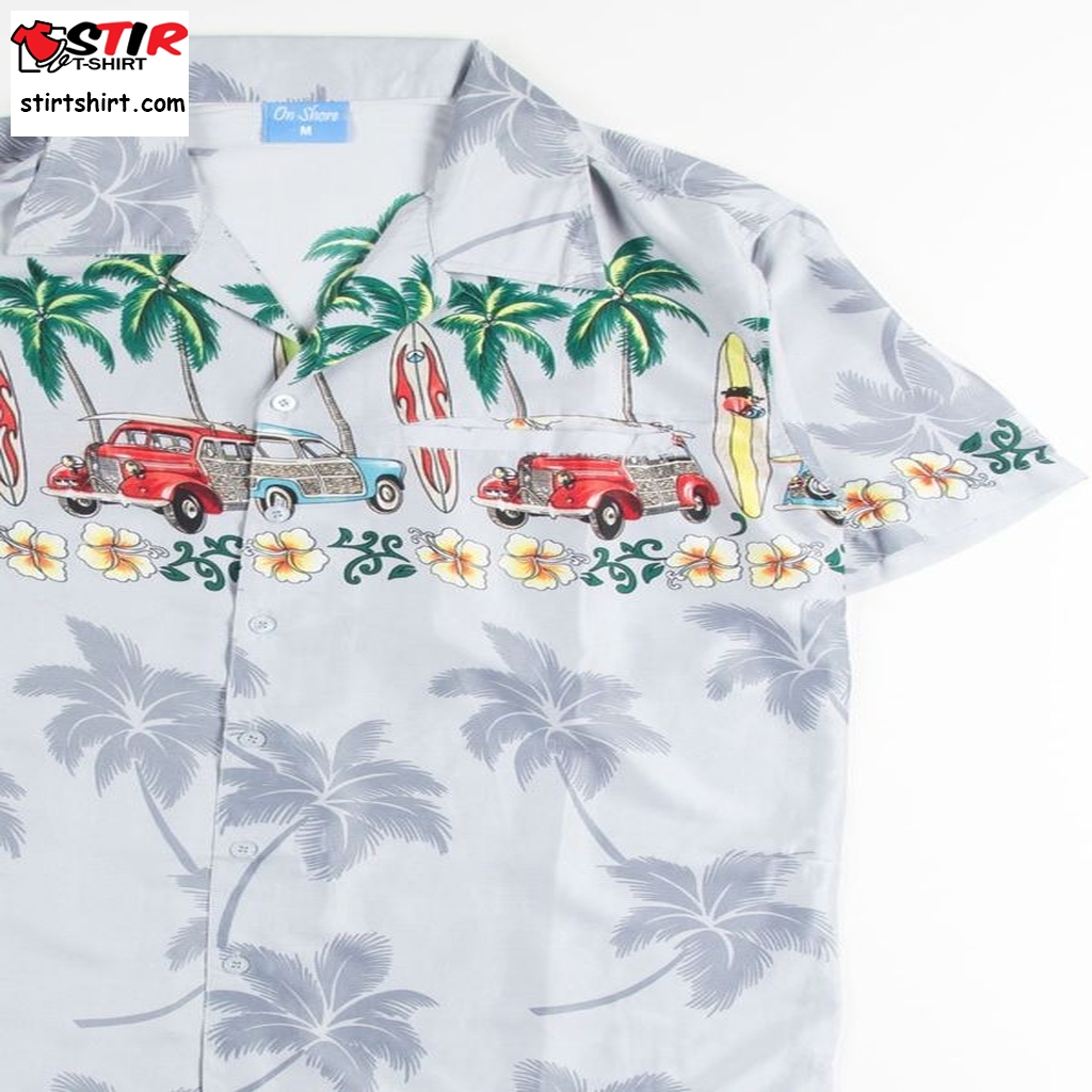 Grey Surfer Life Hawaiian Shirt  Sslr 