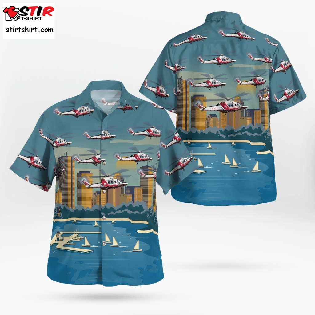 Guardia Costiera Agustawestland Aw139 Hawaiian Shirt Servizio Aereo Della  Allsaints 