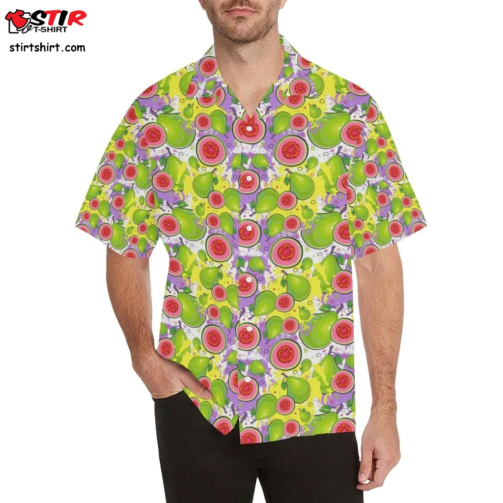 Guava Pattern Men All Over Print Hawaiian Shirt  Sslr 