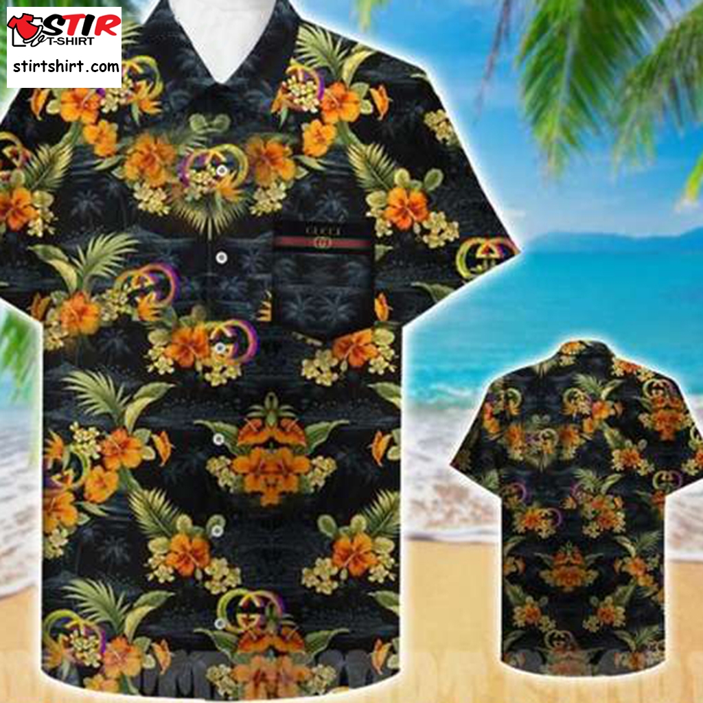 Gucci Hibiscus Allover High Fashion Summer Set Hawaiian Shirt Gucci -  StirTshirt