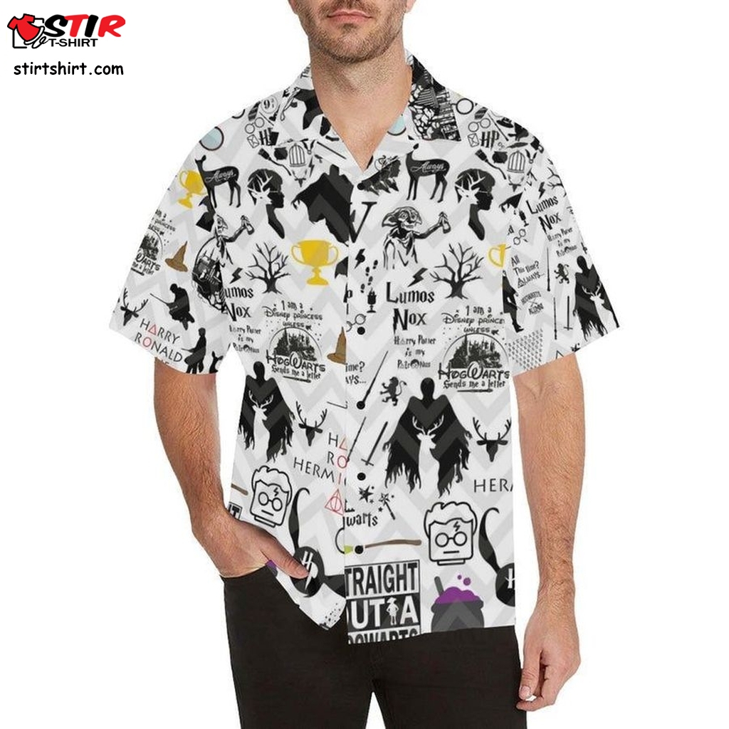 Harry Potter 2 For Men And Women Graphic Print Short Sleeve Hawaiian Casual Shirt Y97  Harry Potter 