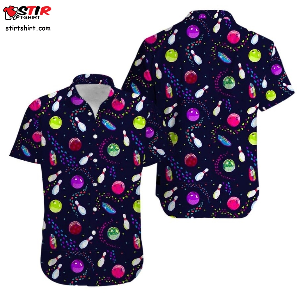 Hawaii Shirt Bowling Galaxy Zx0727  Mens  Outfit