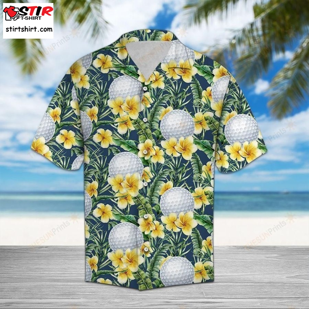 Hawaii Shirt Golf Frangipani  Zx5837  Golf s