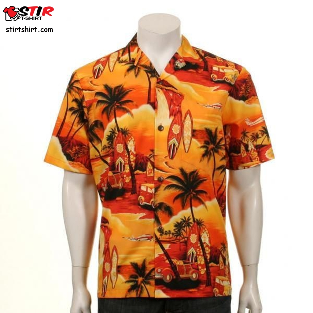 Hawaii Shirt Waikiki Woody   Yellow 92Hx  Gengar 