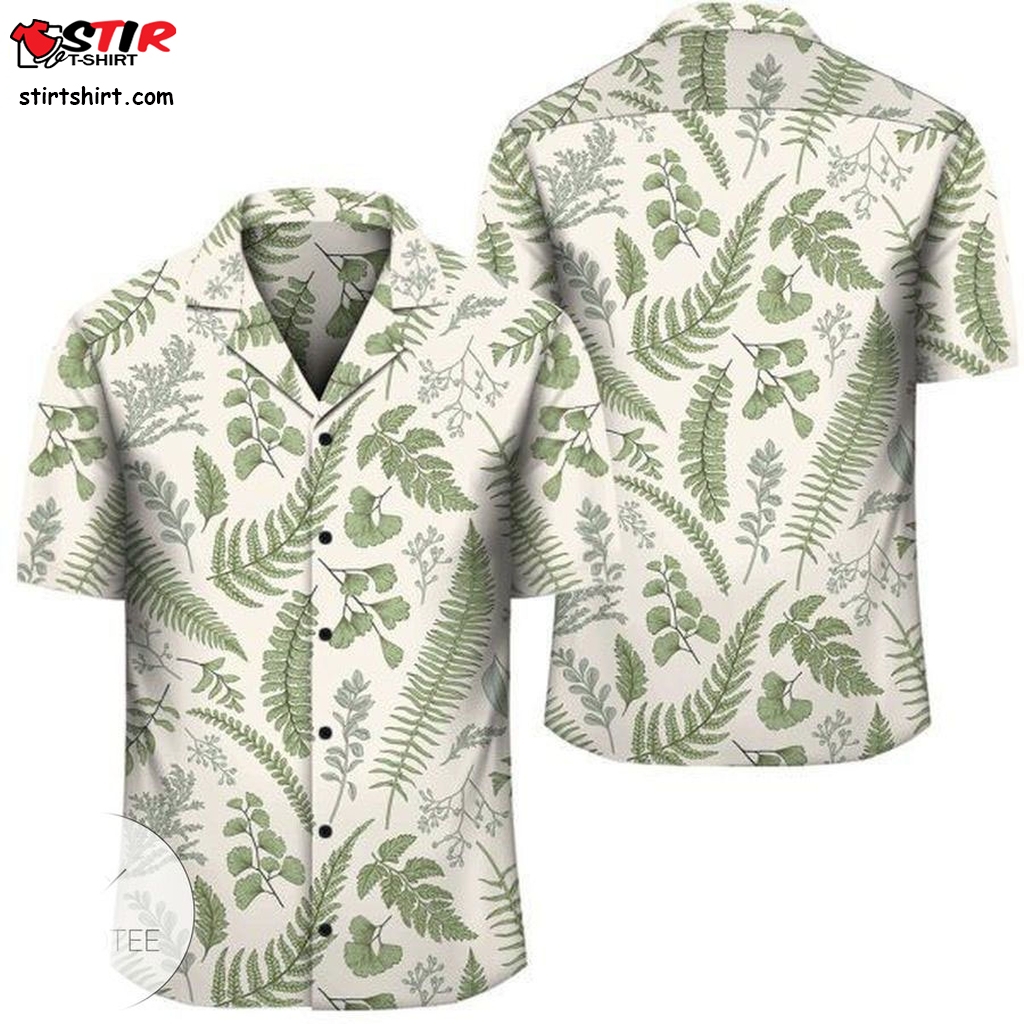 Hawaii Tropical Green Pattern Hawaiian Shirt   Hawaiian Shirts Green