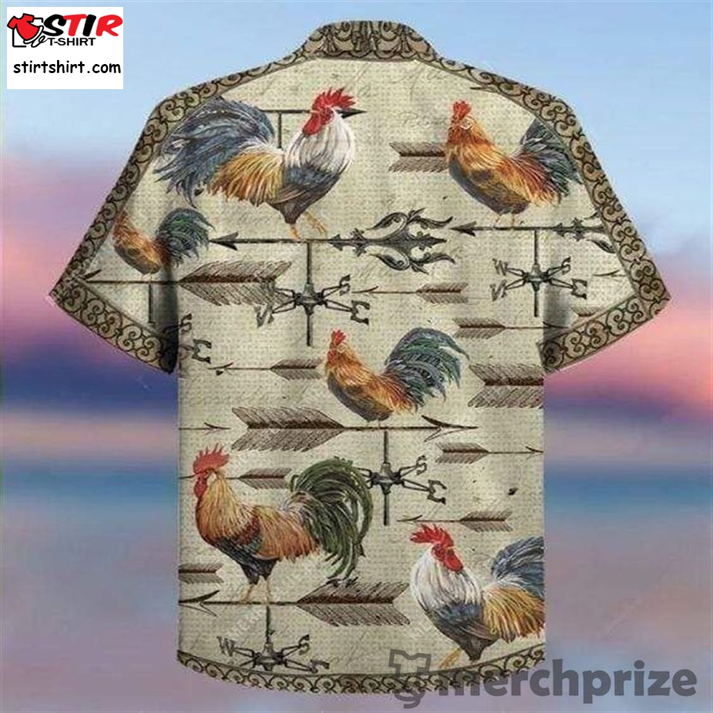 Hawaiian Aloha Shirts Weathervane Rooster  Rooster Top Gun 