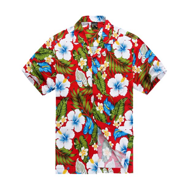 AMMO Hawaiian Shirt Red White and Blue Patriotic Flowers Flags Pisspots  Bombs