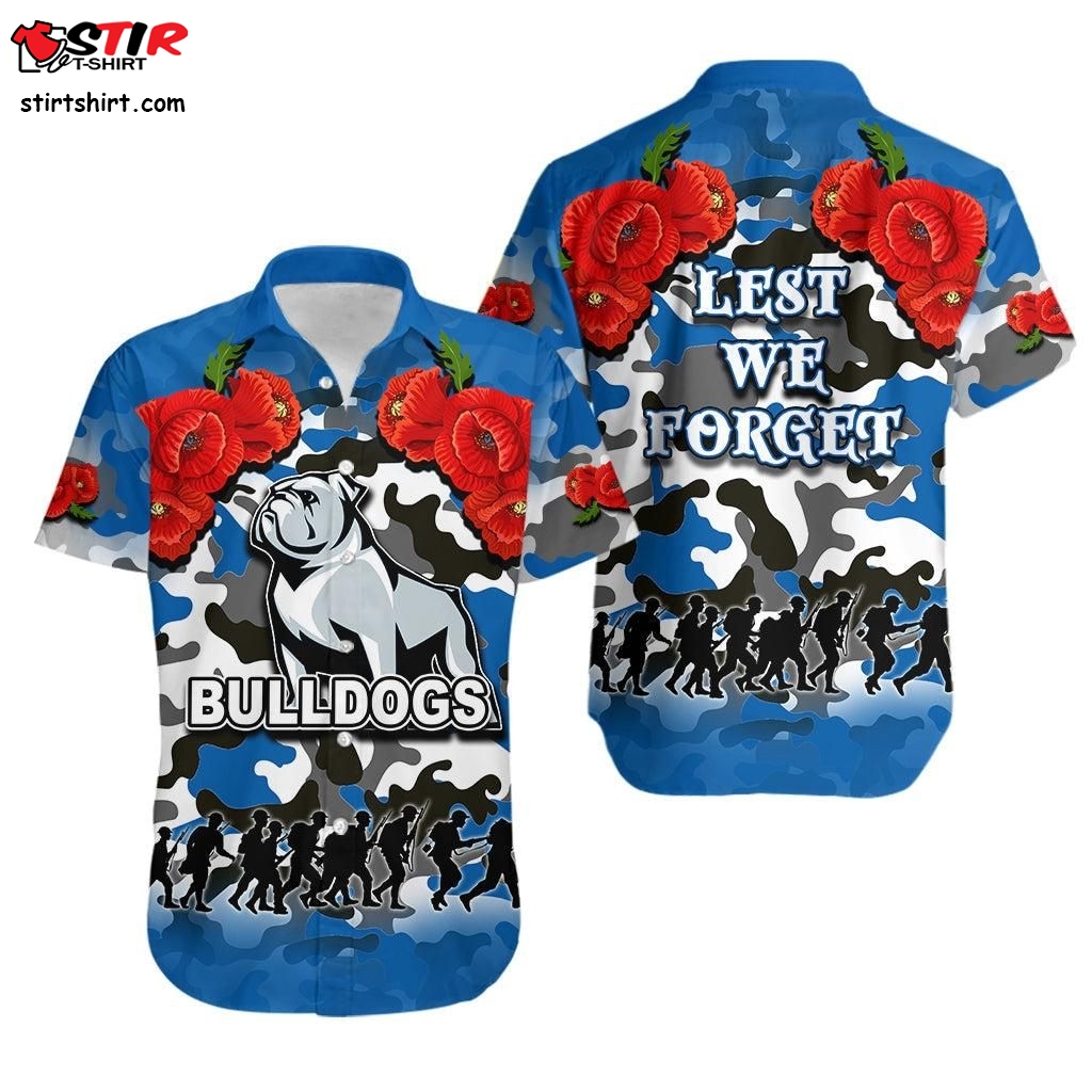 Hawaiian Shirt Bulldogs Army Style Lt6  Hollister 