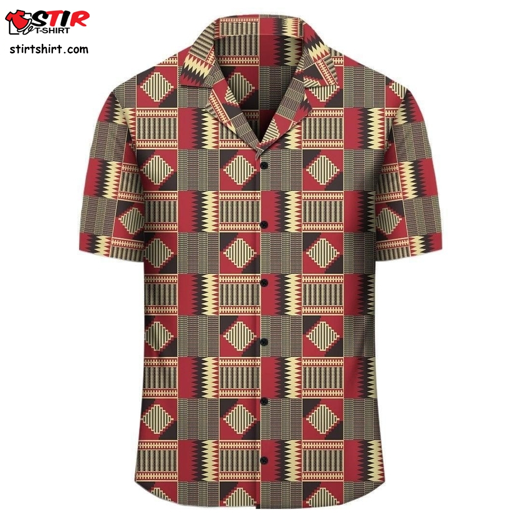 Hawaiian Shirt   Kente Hawaiian Shirt Royal Pattern  Hollister 