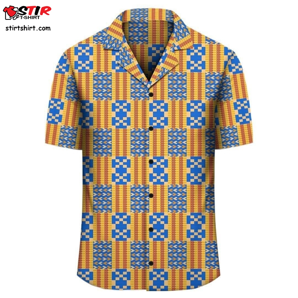 Hawaiian Shirt   Kente Hawaiian Shirt Skilful Seamless  Hollister 