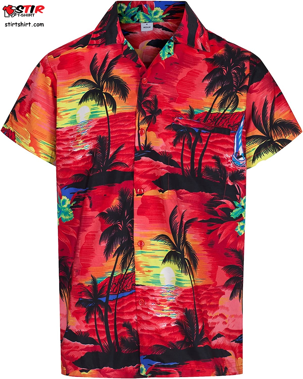 Hawaiian Shirt Short Sleeve Casual Fit Tropical Hawaiian Shirts  Mens Hawaiian T Shirt