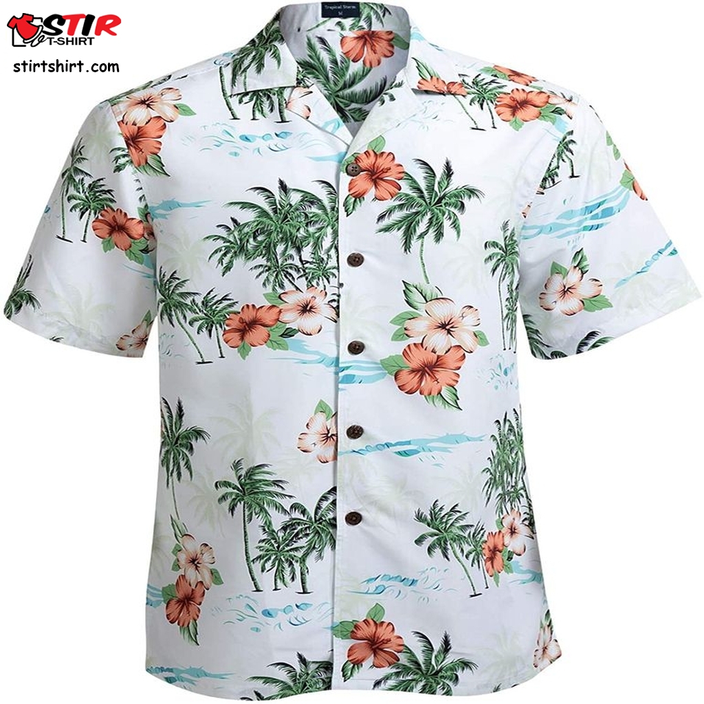 Hawaiian Shirts For Men Short Sleeve Regular Fit Mens Floral Shirts