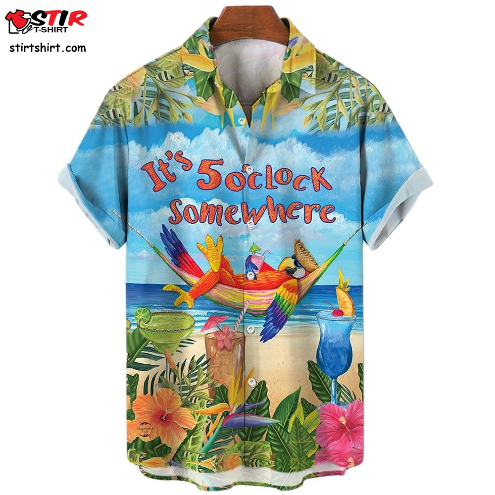 Hawaiian Shirts For Men Summer Beach Holiday Male Print Shirts Fashion Casual Streetwear Hip Hop Unisex   Unisex