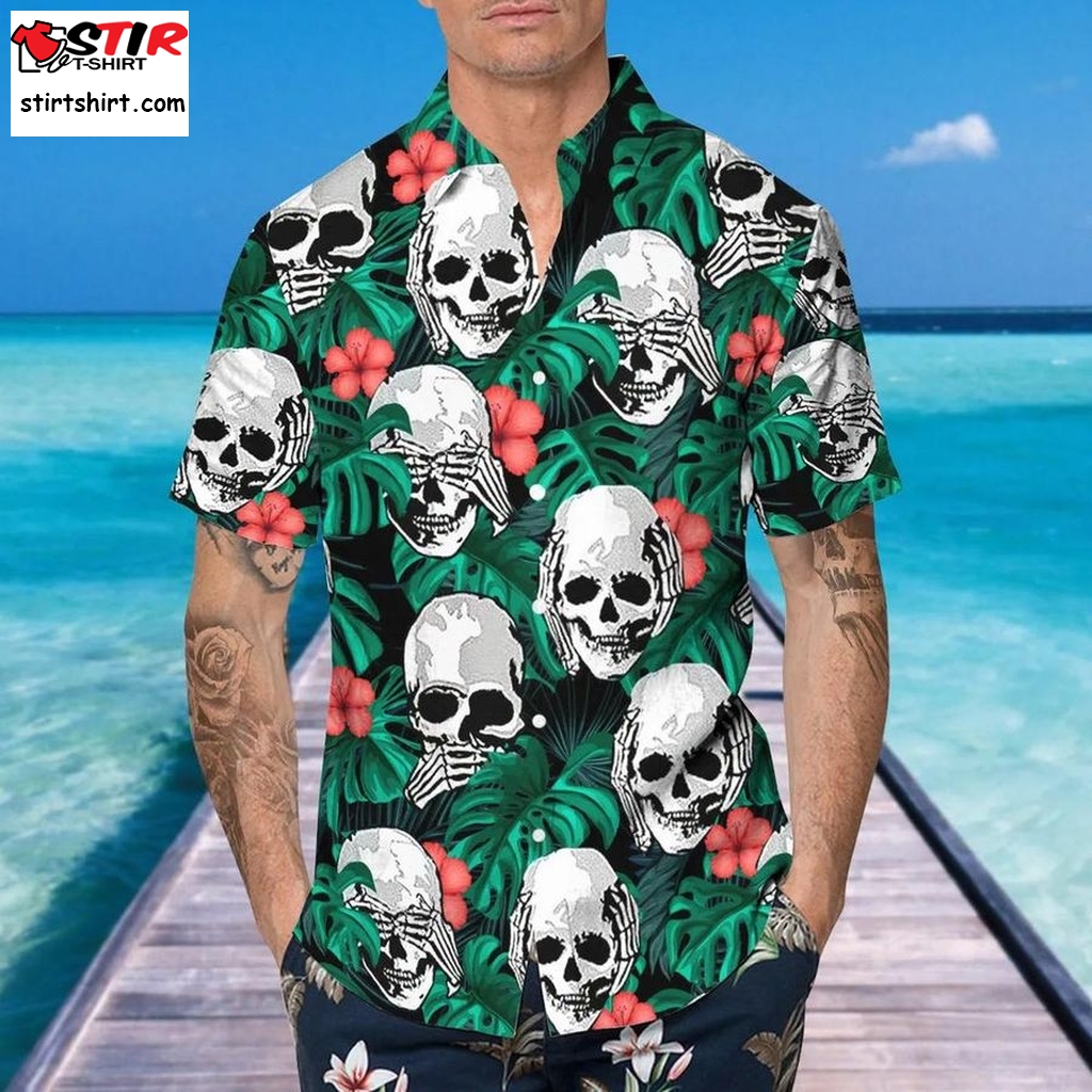 Hear No Evil See No Evil Speak No Evil Mexican Hawaiian Shirt, This Trends Summer Beach Shirt For Men Women  Ash Vs Evil Dead 
