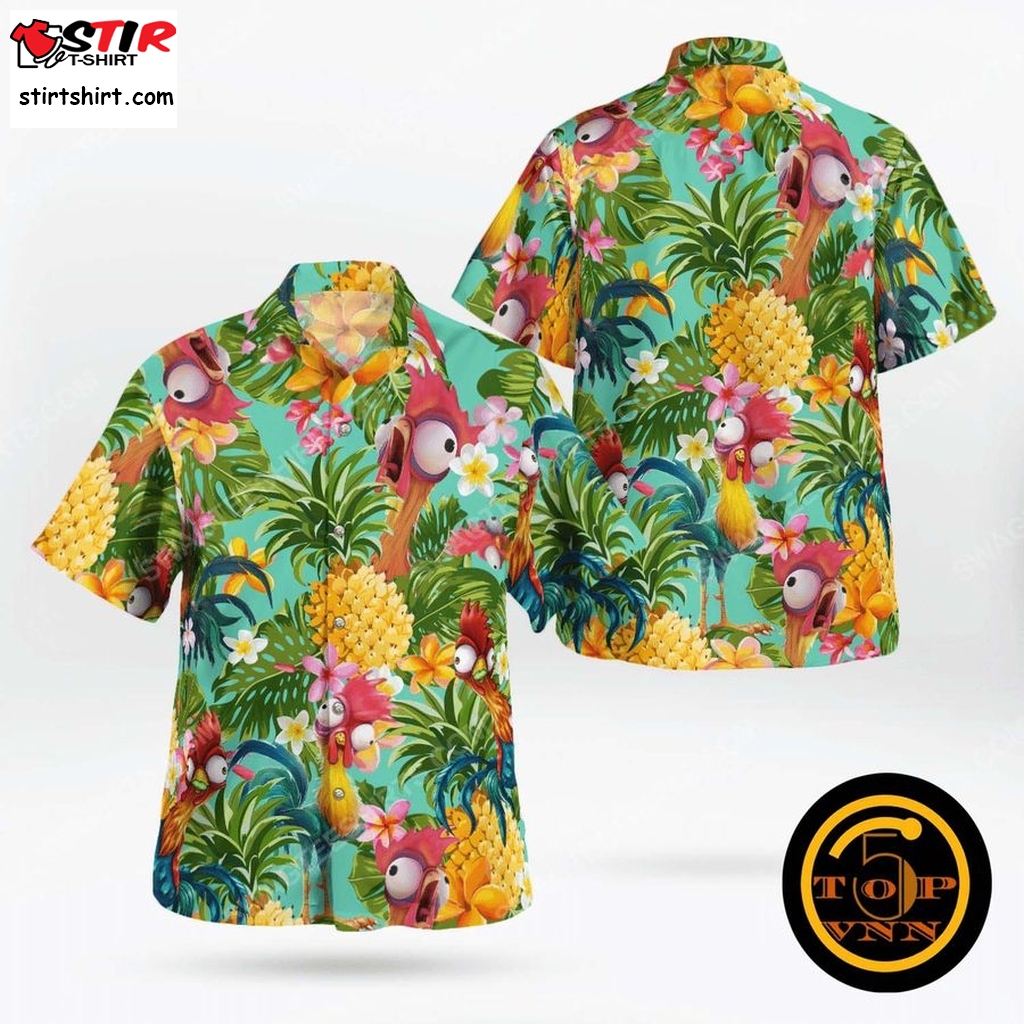 Hei Hei Chicken Tropical Hawaiian Shirt And Shorts  Magikarp 