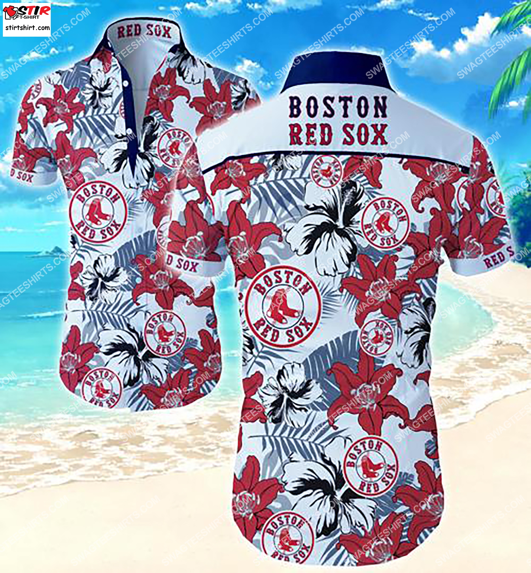 High Quality Major League Baseball Boston Red Sox Hawaiian Shirt