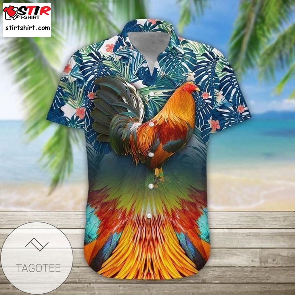 High Quality Rooster Authentic Hawaiian Shirt 2023  Rooster Top Gun 