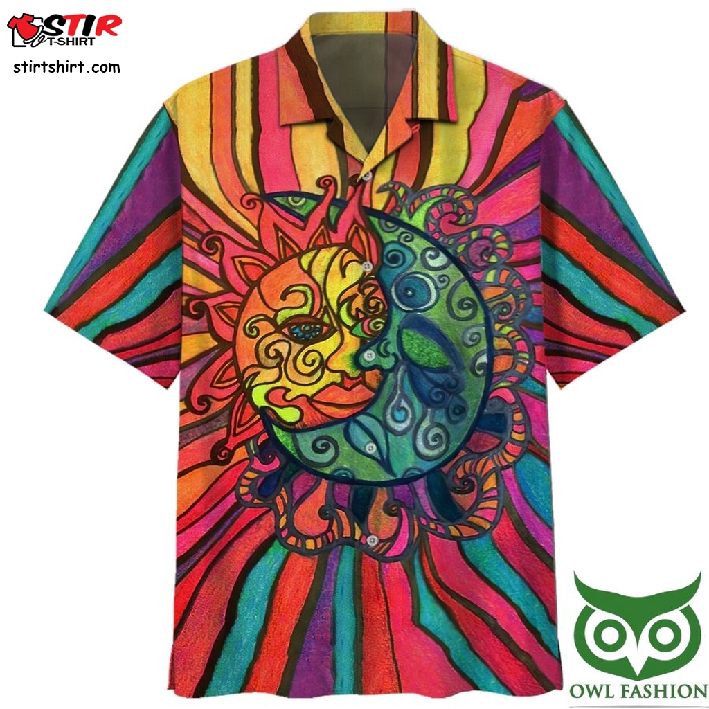 Hippie Colorful Art Hawaiian Shirt  Scarface  Scene