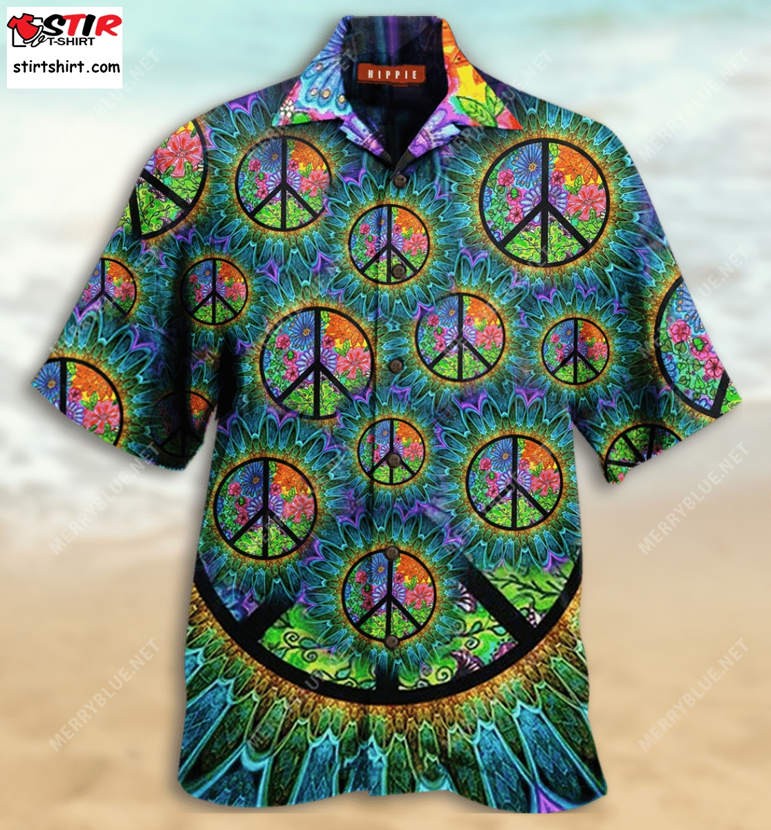Hippie Unisex Hawaiian Shirt  80s  Fashion