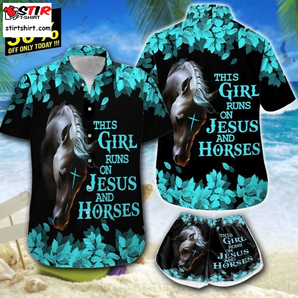 Horse And Jesus Hawaii Shirt And Shorts Bit21062806 Bio21062806  Crown Royal 