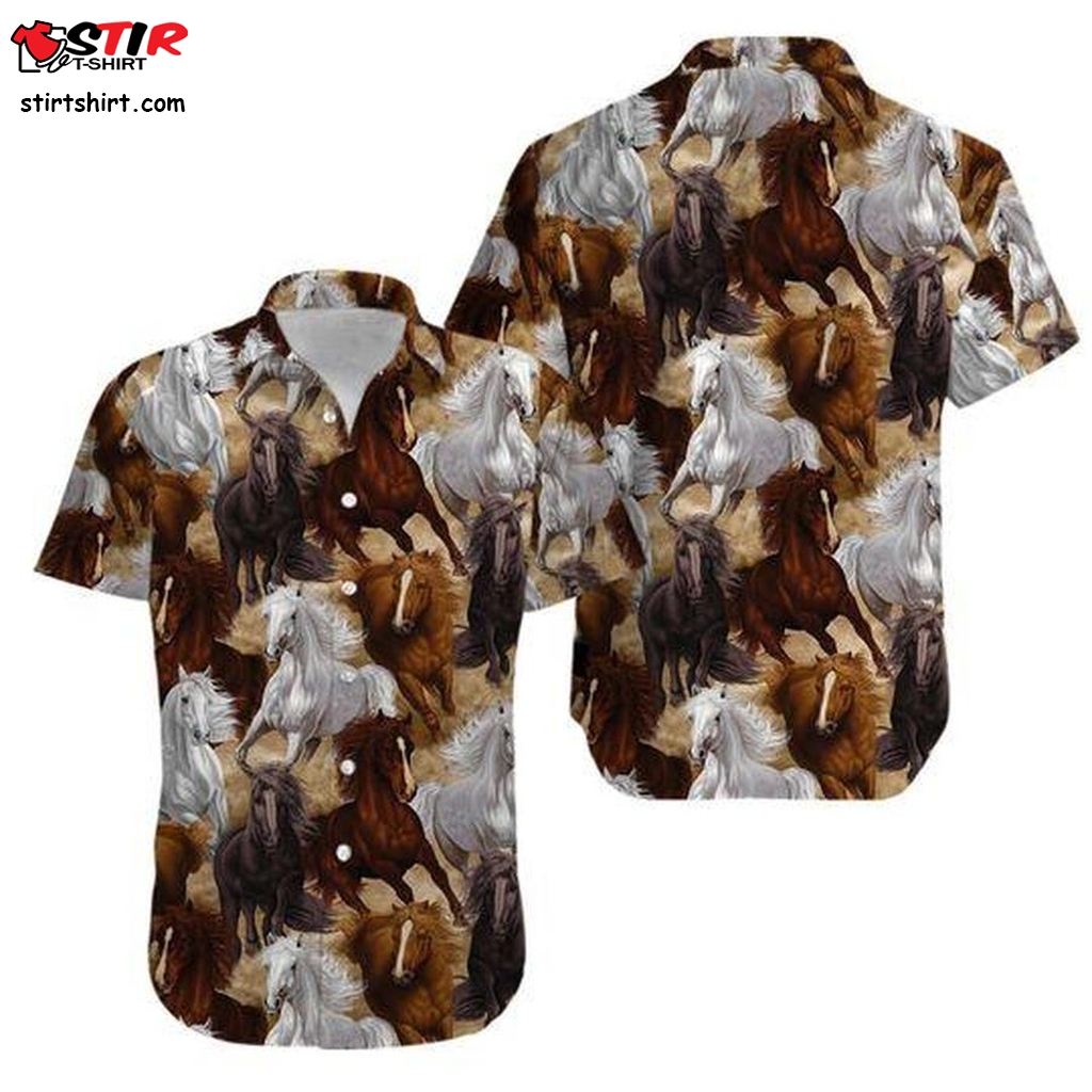 Horse Hawaiian Shirt Ladies Hawaiian Shirts Gift Shirts, Graphic Tee (2)