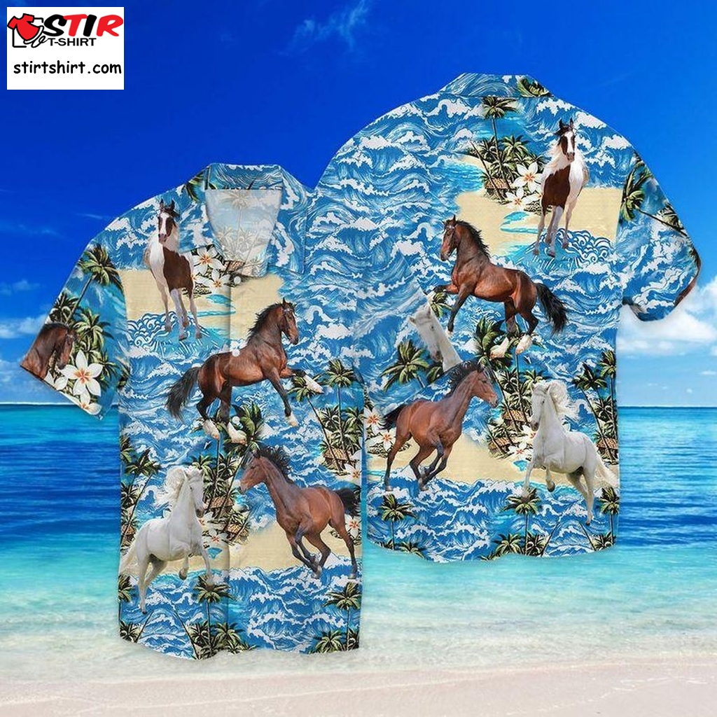 Horse Hawaiian Shirt Ladies Hawaiian Shirtsfunny Shirts, Gift Shirts, Graphic Tee
