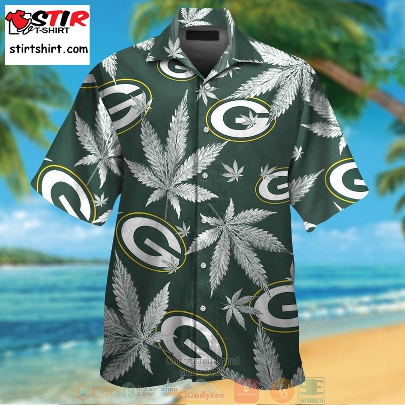 Hot Green Bay Packers Weed Green Hawaii Shirt  Packer 