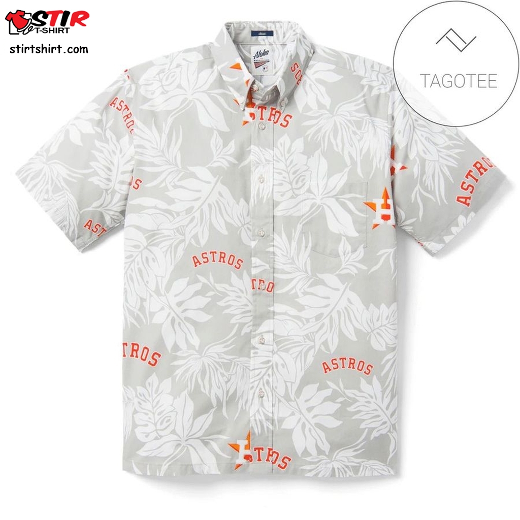 Houston Astros Logo Aloha Authentic Hawaiian Shirt 2023  Large Dog 