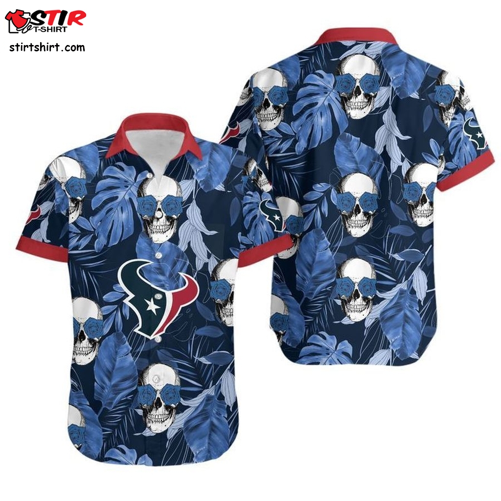 Houston Texans Coconut Leaves And Skulls Hawaii Shirt And Shorts Summer Collection H97  Pacsun 
