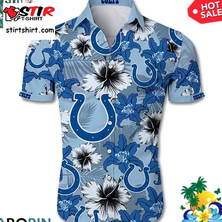 Indianapolis Colts All Over Print Aloha Shirt Hawaii Shirt  Indianapolis Colts 