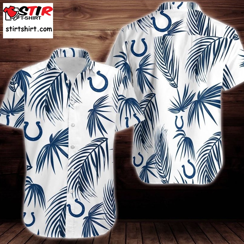 Indianapolis Colts Flower Short Sleeve Authentic Hawaiian Shirt 2023  Indianapolis Colts 