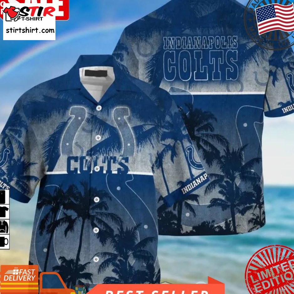 Indianapolis Colts Nfl Palm Tree Hawaiian Shirt  Saleoff  Indianapolis Colts 